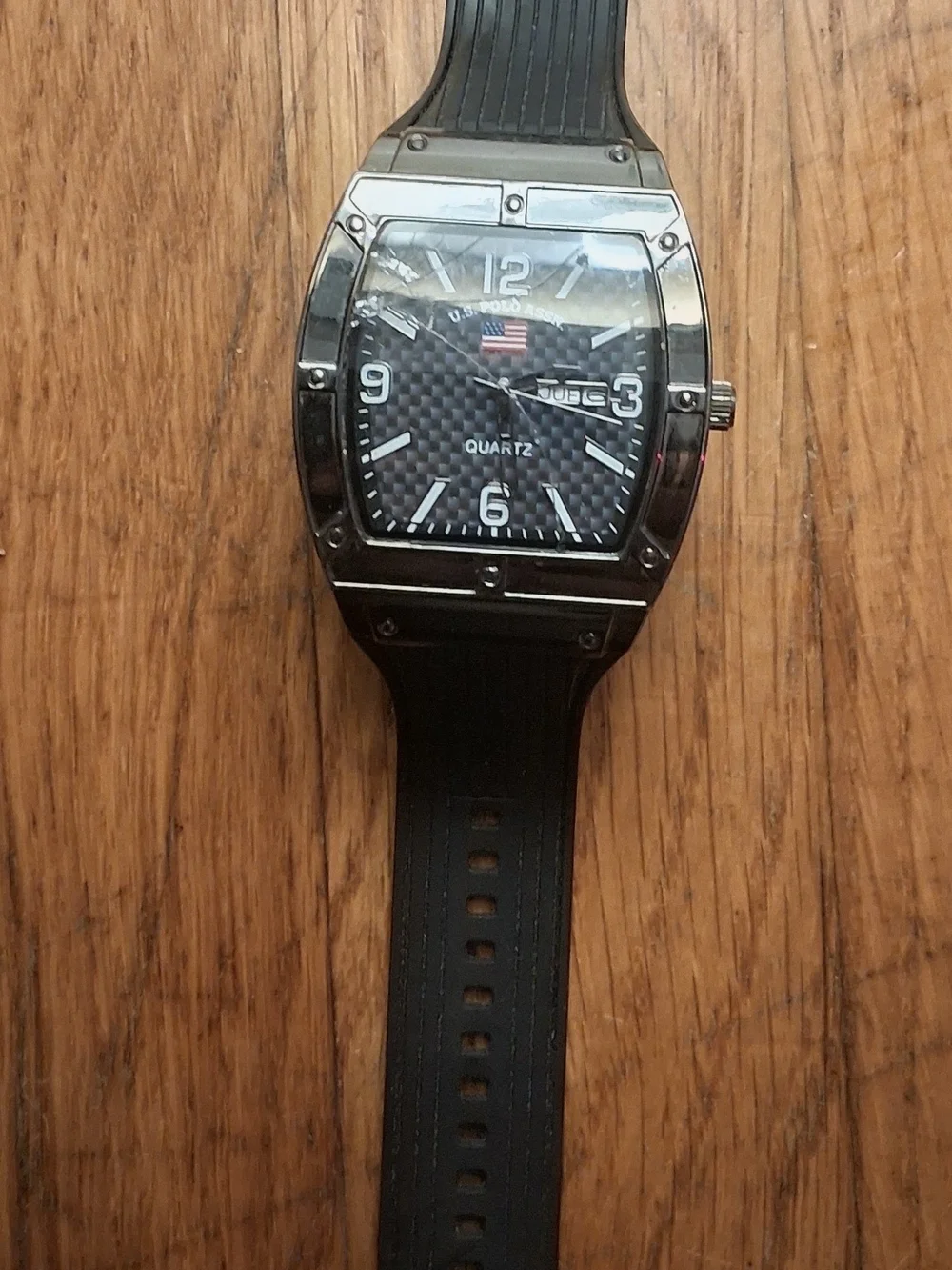 U. S. Polo Assoc. Black Polo Men's Watch